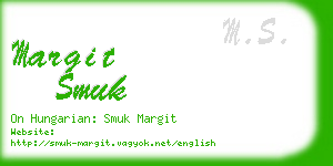 margit smuk business card